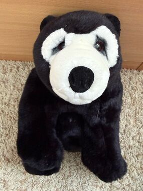 Vintage Applause Lou Rankin Friends Plush Black Bear White Face Rare
